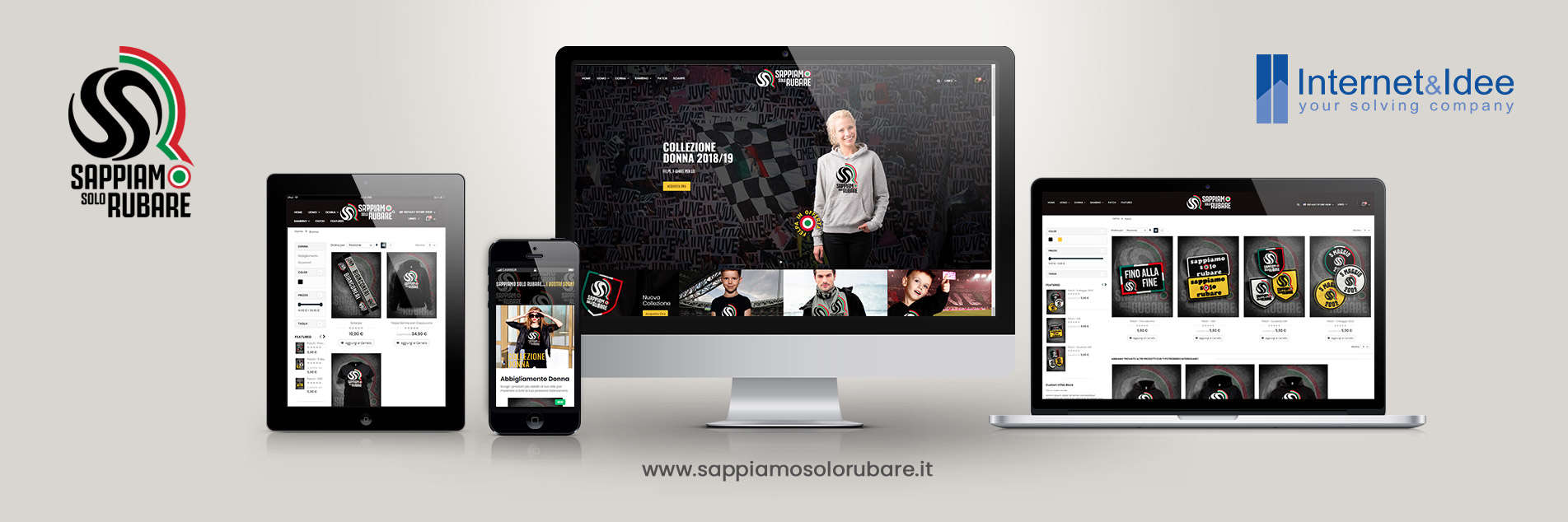 SappiamoSoloRubare.it is now online | Merchandise for the Bianconeri supporter