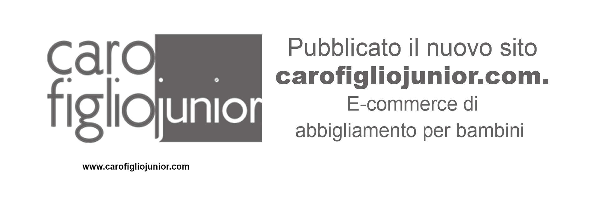 The new Carofiglio Junior e-commerce is online