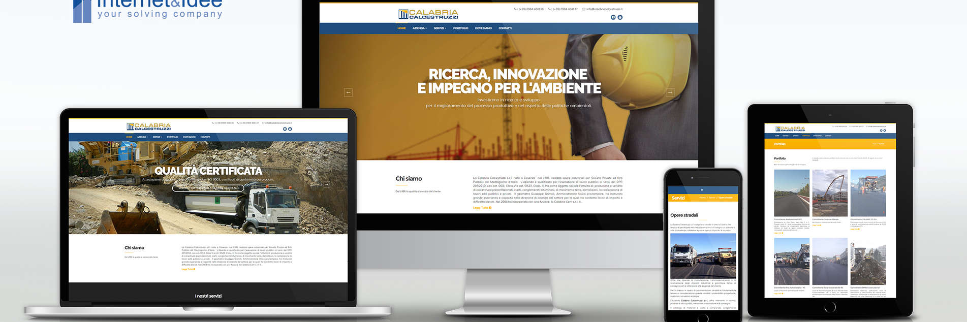 Online the Calabria Calcestruzzi site