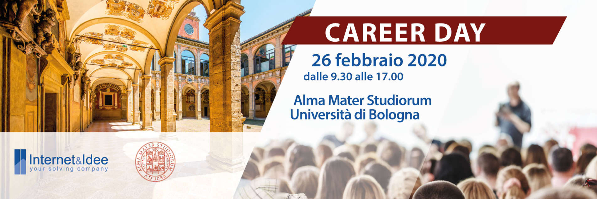 Internet & Idee at the Career Day 2020 of the University of Bologna